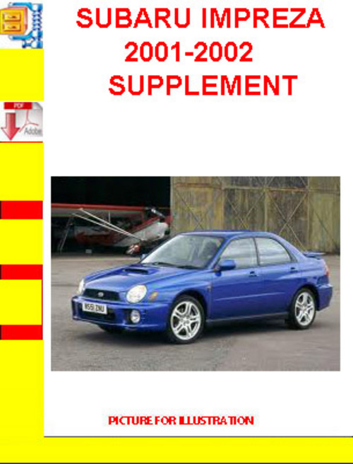 Product picture SUBARU IMPREZA 2001-2002 SUPPLEMENT