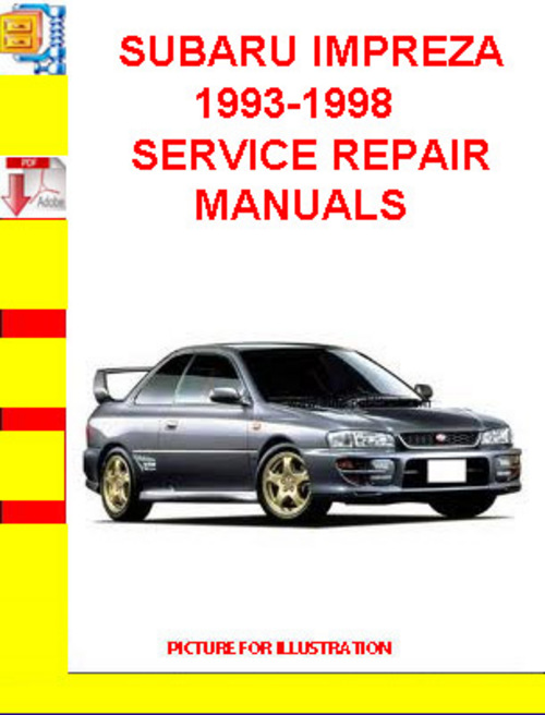 Product picture SUBARU IMPREZA 1993-1998 SERVICE REPAIR MANUALS