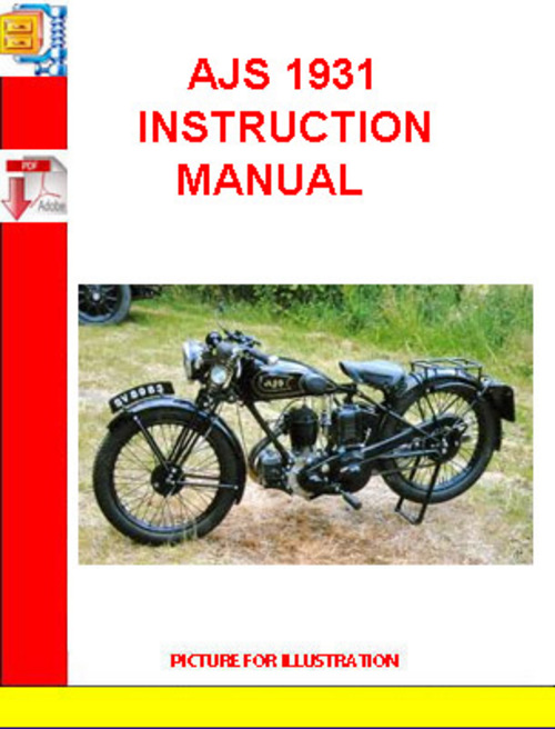 Product picture AJS 1931 INSTRUCTION MANUAL