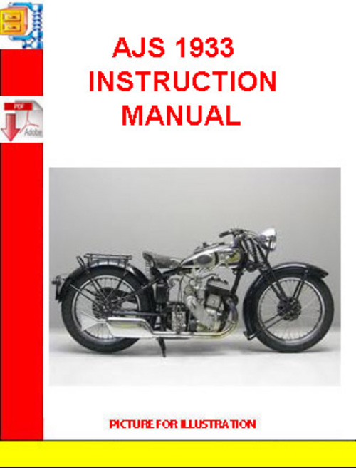 Product picture AJS 1933 INSTRUCTION MANUAL