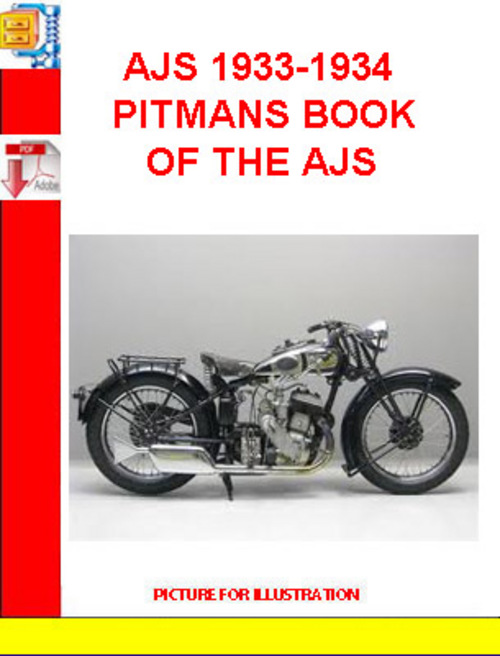 Product picture AJS 1933-1934 PITMANS BOOK OF THE AJS