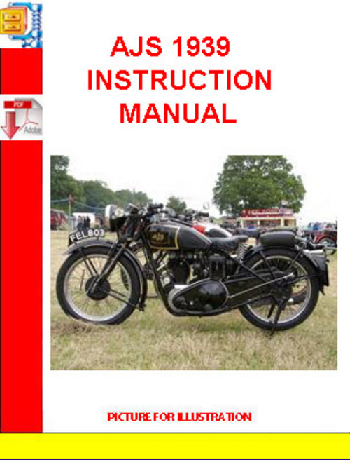 Product picture AJS 1939 INSTRUCTION MANUAL