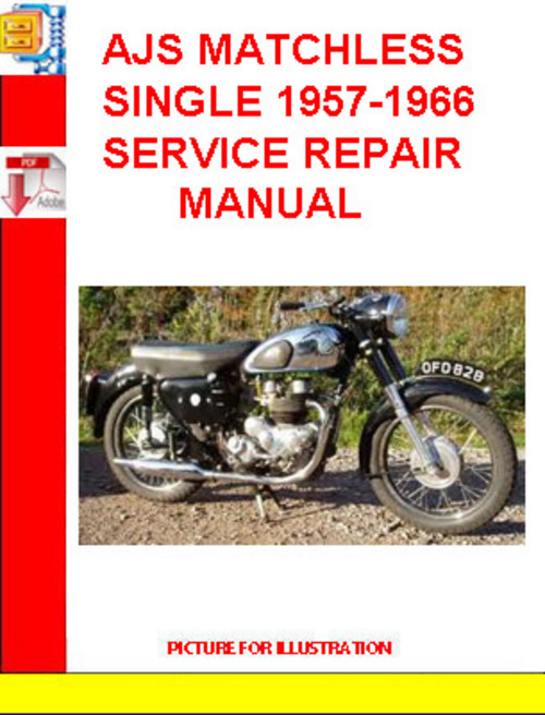 Product picture AJS MATCHLESS SINGLE 1957-1966 SERVICE REPAIR MANUAL