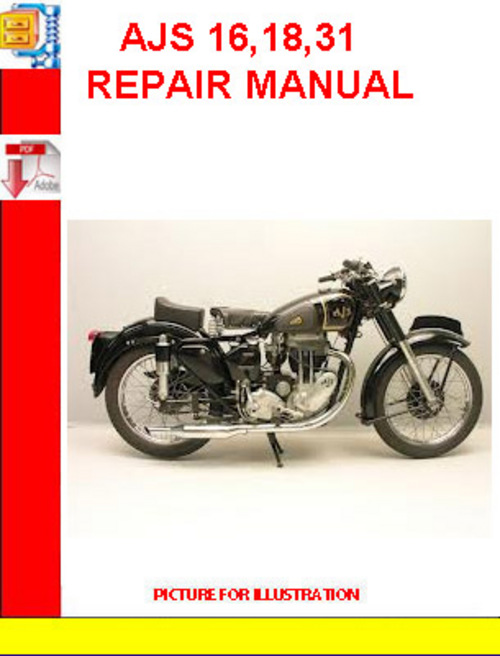 Product picture  AJS 16,18,31 REPAIR MANUAL