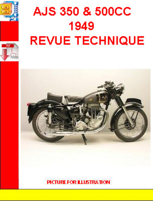Product picture AJS 350 & 500CC 1949 REVUE TECHNIQUE