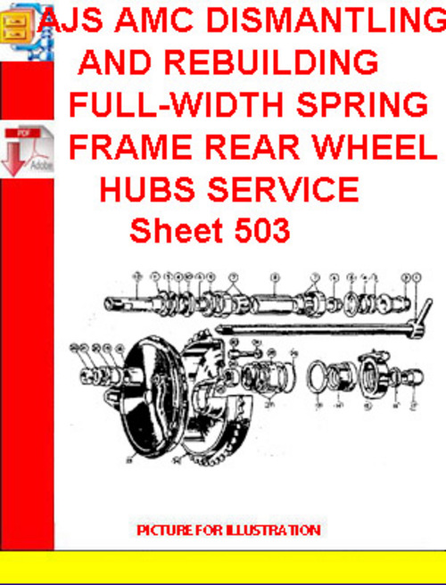 Product picture AJS AMC DISMANTLING AND REBUILDING FULL-WIDTH SPRING FRAME R