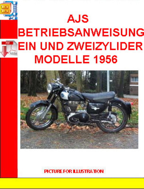 Product picture AJS BETRIEBSANWEISUNG EIN UND ZWEIZYLIDER MODELLE 1956