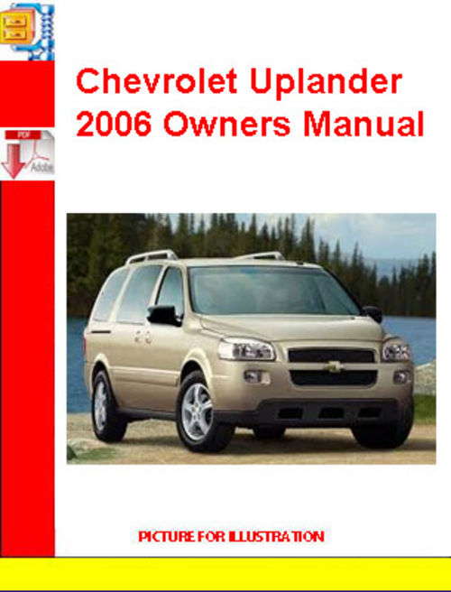 Product picture Chevrolet Uplander 2006 Owners Manual