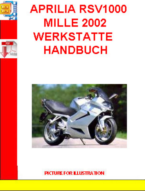 Product picture APRILIA RSV1000 MILLE 2002 WERKSTATTE HANDBUCH
