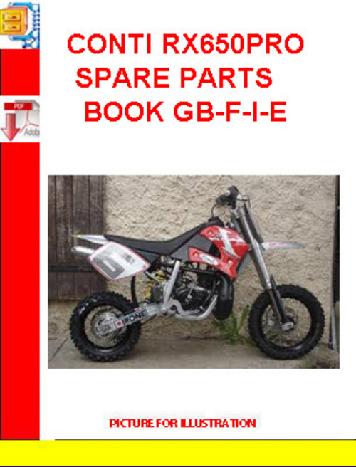 Product picture CONTI RX650PRO SPARE PARTS BOOK GB-F-I-E