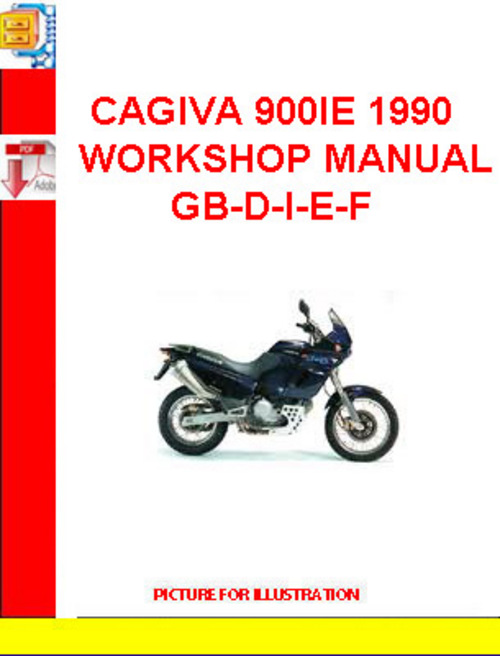 Product picture CAGIVA 900IE 1990 WORKSHOP MANUAL GB-D-I-E-F