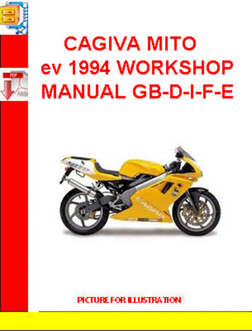 Product picture CAGIVA MITO ev 1994 WORKSHOP MANUAL GB-D-I-F-E