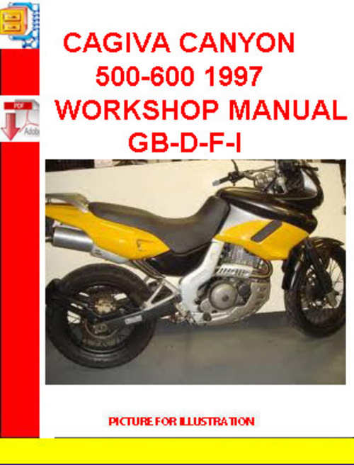 Product picture CAGIVA CANYON 500-600 1997 WORKSHOP MANUAL GB-D-F-I