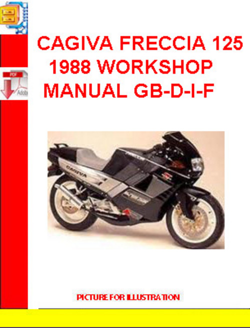 Product picture CAGIVA FRECCIA 125 1988 WORKSHOP MANUAL GB-D-I-F