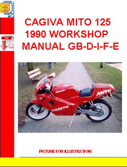 Product picture CAGIVA MITO 125 1990 WORKSHOP MANUAL GB-D-I-F-E