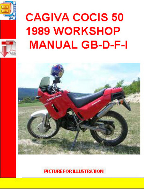 Product picture CAGIVA COCIS 50 1989 WORKSHOP MANUAL GB-D-F-I