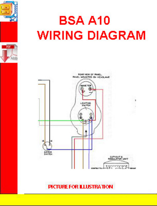 Product picture BSA A10 WIRING DIAGRAM