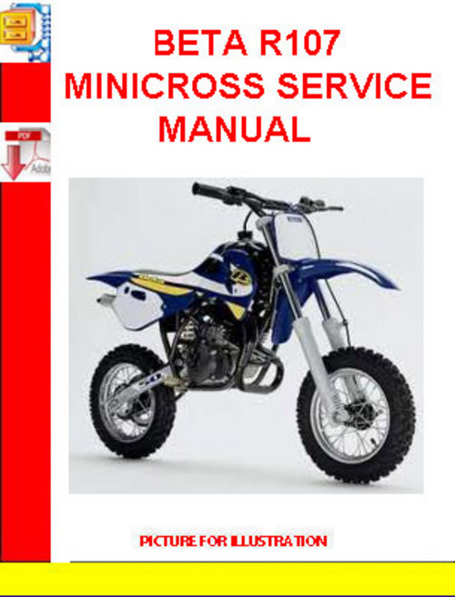Product picture BETA R107 MINICROSS SERVICE MANUAL