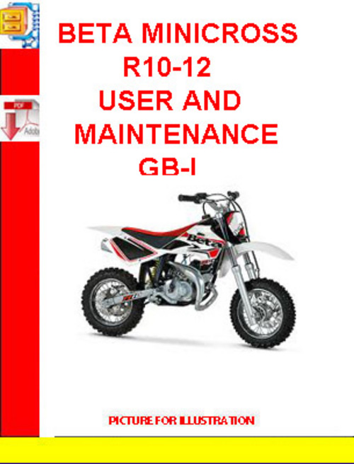 Product picture BETA MINICROSS R10-12 USER AND MAINTENANCE GB-I