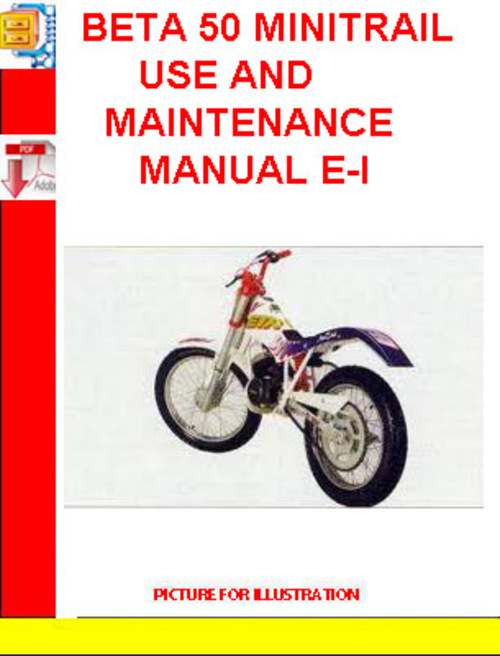 Product picture BETA 50 MINITRAIL USE AND MAINTENANCE MANUAL E-I