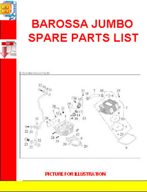 Product picture BAROSSA JUMBO SPARE PARTS LIST