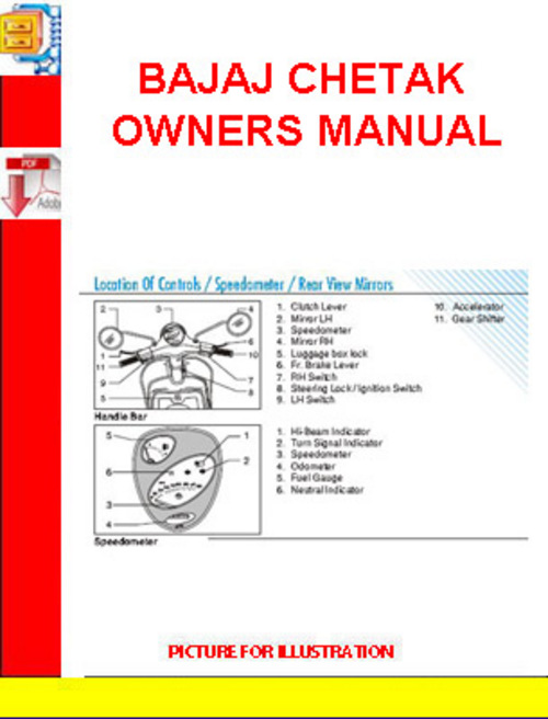 Product picture BAJAJ CHETAK OWNERS MANUAL