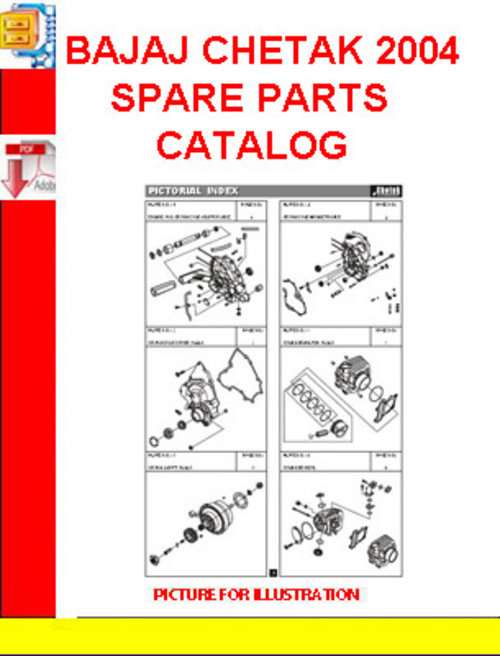 Product picture BAJAJ CHETAK 2004 SPARE PARTS CATALOGBAJAJ CHETAK 2004 SPARE