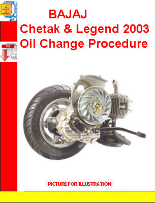 Product picture BAJAJ  Chetak & Legend 2003 Oil Change Procedure 