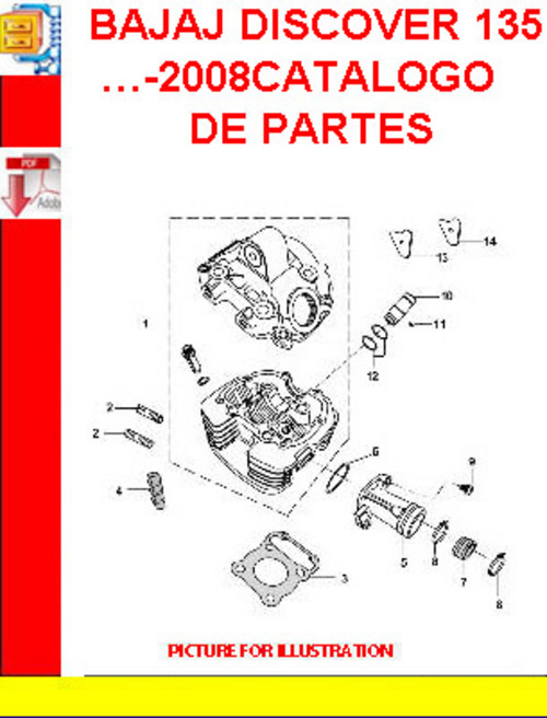 Product picture BAJAJ DISCOVER 135  -2008CATALOGO DE PARTES